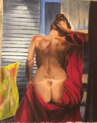 Peinture intitulée "Mariana" par Christophe Trogno, Œuvre d'art originale, Huile