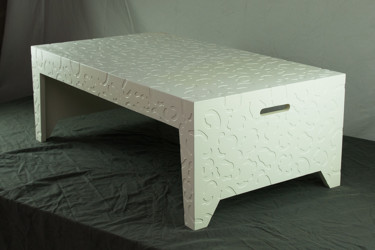 Design intitulée "Table basse" par Christophe Cornard, Œuvre d'art originale, Meuble