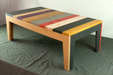 Diseño titulada "Table basse emprein…" por Christophe Cornard, Obra de arte original, Mueble