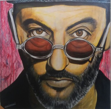 Painting titled "leon" by Chrisdangil, Original Artwork, Acrylic