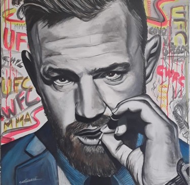 Painting titled "conor" by Chrisdangil, Original Artwork