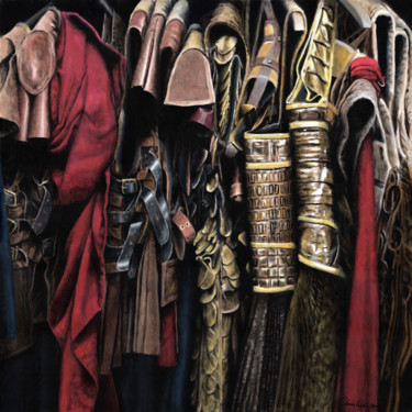 Pittura intitolato "Costumes from the S…" da Chris Klein, Opera d'arte originale, Acrilico