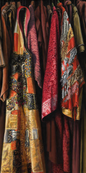 Painting titled "Costumes from the S…" by Chris Klein, Original Artwork, Acrylic