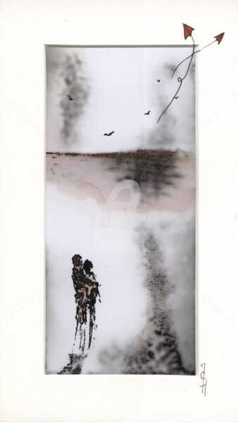 Estampas & grabados titulada "A l'horizon CVR01" por Chrislen, Obra de arte original, Impresión analógica