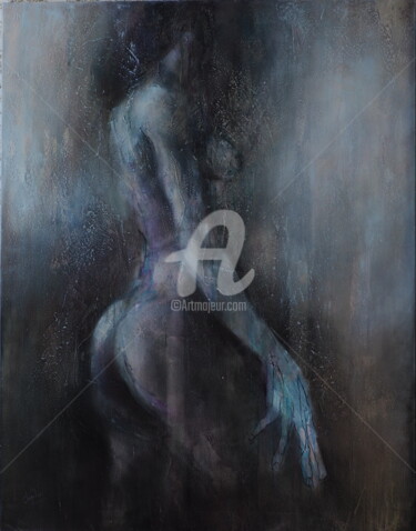 Painting titled "instant-suspendu-" by Chrislen, Original Artwork, Acrylic
