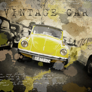 Photographie intitulée "Vintage car 4" par Chris Lenoire, Œuvre d'art originale, Photographie numérique