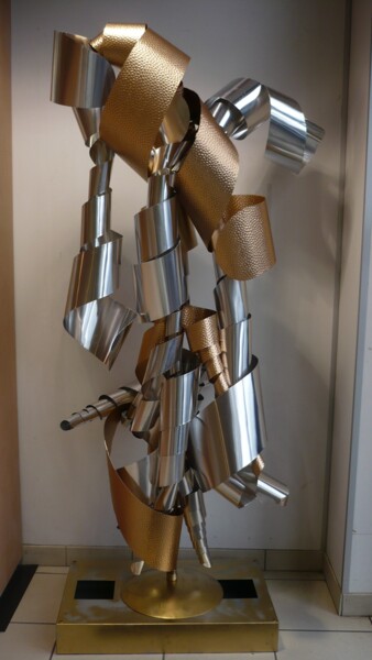 Sculpture intitulée "FLEUR" par Chris Oven, Œuvre d'art originale
