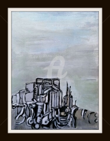 Painting titled "F31" by Chris.Sopena, Original Artwork, Acrylic