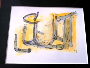 Peinture intitulée "A-1" par Chris.Sopena, Œuvre d'art originale, Acrylique