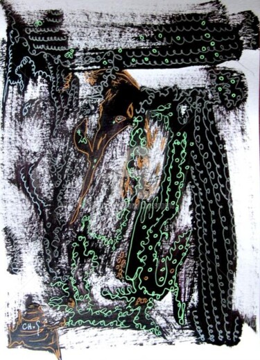 Peinture intitulée "Truc Légend3" par Chris.Sopena, Œuvre d'art originale