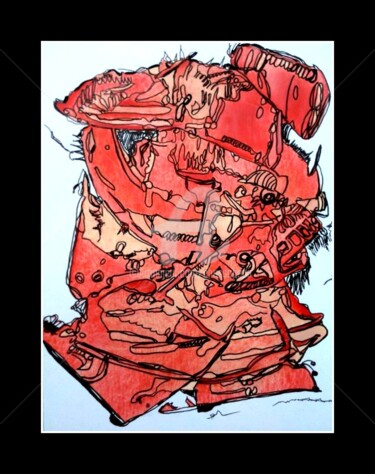Peinture intitulée "Mascotte 3" par Chris.Sopena, Œuvre d'art originale