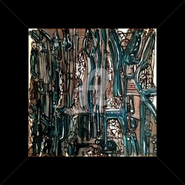 Peinture intitulée "Labyrinthe" par Chris.Sopena, Œuvre d'art originale