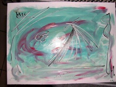 Peinture intitulée "Aérien" par Chris.Sopena, Œuvre d'art originale