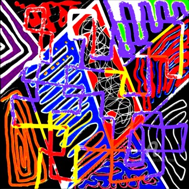 Digitale Kunst mit dem Titel "VARIATION "109"" von Christa Kloß, Original-Kunstwerk, Digitale Malerei