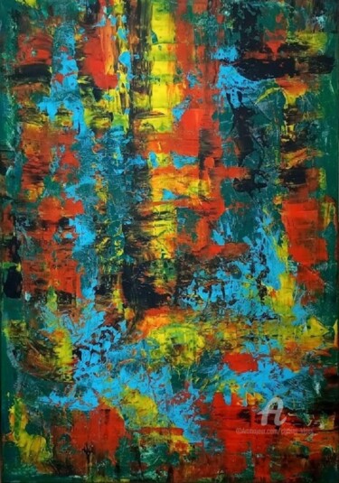 Painting titled "VARIATION "199"" by Christa Kloß, Original Artwork, Acrylic
