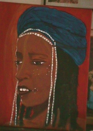 Painting titled "ethnique" by Christa Daulon-Dubourdieu, Original Artwork
