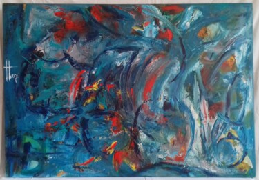 Painting titled "TRANSPARENCES" by Christberg, Original Artwork, Oil