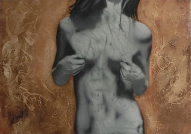 Peinture intitulée "Huile, femme nue de…" par Christophe Cassan, Œuvre d'art originale, Huile