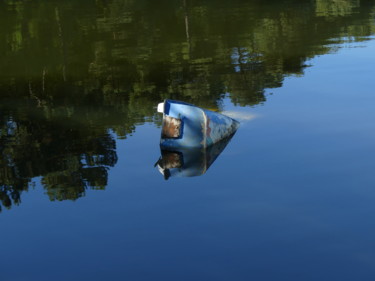 Photographie intitulée "Le grand bleu" par Christel Jeantheau, Œuvre d'art originale, Photographie numérique