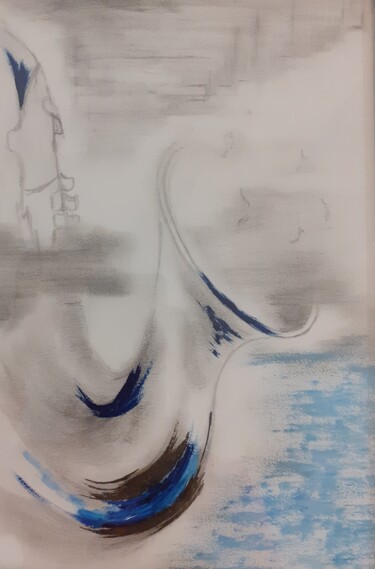 Рисунок под названием "instrument de rêve" - Christelle Carlton, Подлинное произведение искусства, Карандаш