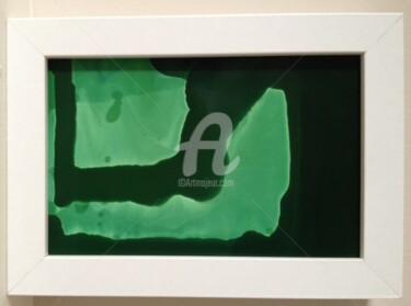 Peinture intitulée "Green Flow" par Christelle Crokaert, Œuvre d'art originale, Autre