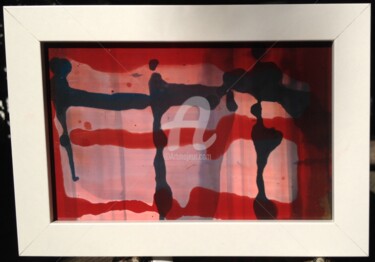 Peinture intitulée "American spirit" par Christelle Crokaert, Œuvre d'art originale, Autre