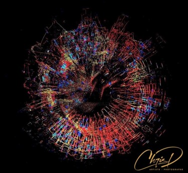 Digital Arts titled "Firework" by Christelle Duval (Chris D.), Original Artwork, Manipulated Photography