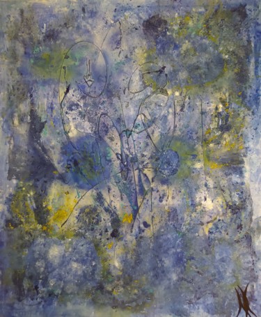 Картина под названием "L'affranchie" - Christelle Grange, Подлинное произведение искусства, Акрил Установлен на Деревянная р…