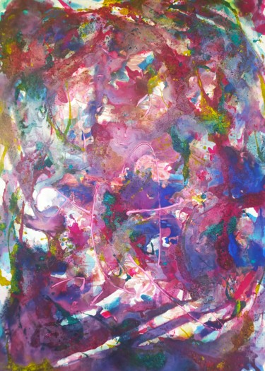 Pintura titulada "L'anormalité" por Christelle Grange, Obra de arte original, Pigmentos Montado en Bastidor de camilla de ma…