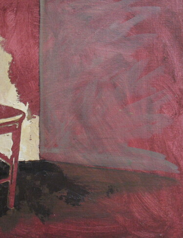Peinture intitulée "Chaise au coin" par Christelle Prat, Œuvre d'art originale, Pochoir