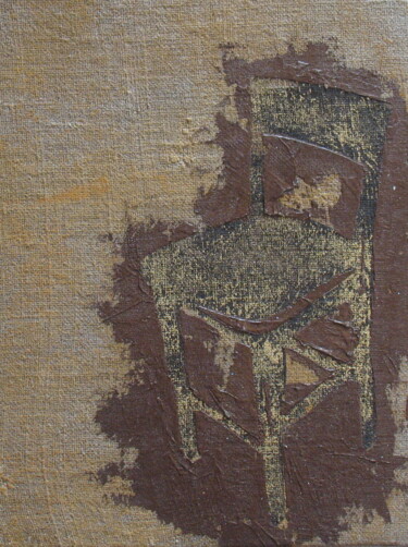 Pintura titulada "Chaise brute" por Christelle Prat, Obra de arte original, Estarcido