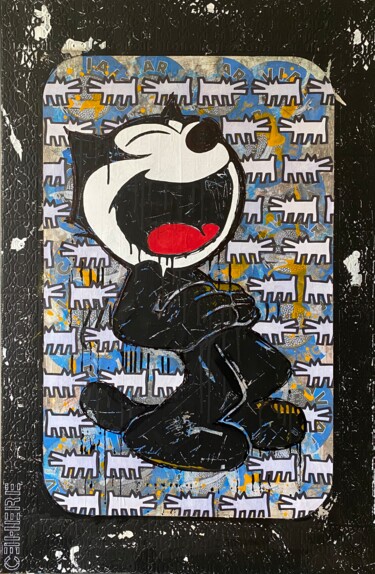 Painting titled "LOL" by Christelle Riffet (Céhère), Original Artwork, Acrylic Mounted on Wood Stretcher frame