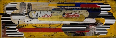 绘画 标题为“GRAFFITI XL” 由Christelle Riffet (Céhère), 原创艺术品, 丙烯 安装在木质担架架上