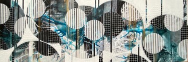 Peinture intitulée "AQUATIC SPHERES" par Christelle Riffet (Céhère), Œuvre d'art originale, Acrylique Monté sur Châssis en b…