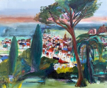 Malerei mit dem Titel "Firenze 2" von Christelle Veron Cherbonnier, Original-Kunstwerk, Acryl Auf Keilrahmen aus Holz montie…