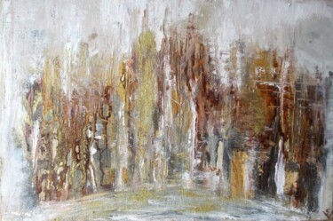 Painting titled "Stalactites" by Christelle Veron Cherbonnier, Original Artwork