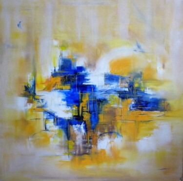 Painting titled "Un été à Tanger" by Christelle Veron Cherbonnier, Original Artwork