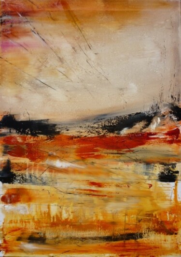 Painting titled "Dunes" by Christelle Veron Cherbonnier, Original Artwork