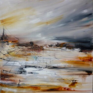 Painting titled "Partir et revenir..." by Christelle Veron Cherbonnier, Original Artwork