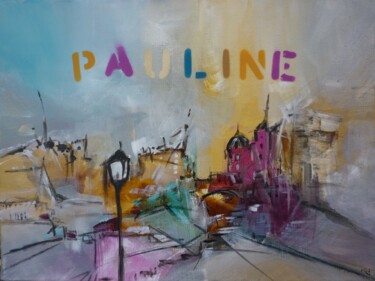 Pittura intitolato "Pour Pauline" da Christelle Veron Cherbonnier, Opera d'arte originale, Acrilico