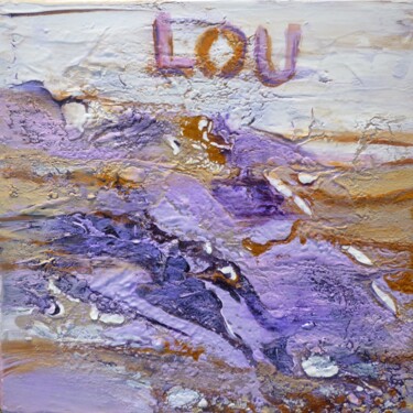 Peinture intitulée "Une plage pour Lou" par Christelle Veron Cherbonnier, Œuvre d'art originale, Acrylique
