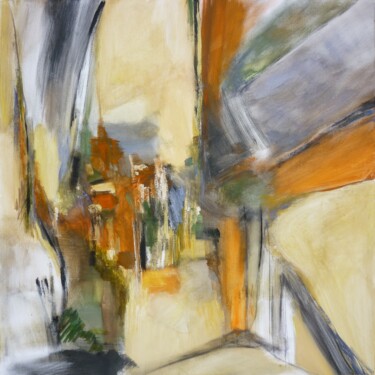 Painting titled "Un chemin Cézannien" by Christelle Veron Cherbonnier, Original Artwork, Other