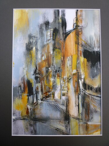 Painting titled "Grand canal 2" by Christelle Veron Cherbonnier, Original Artwork, Acrylic