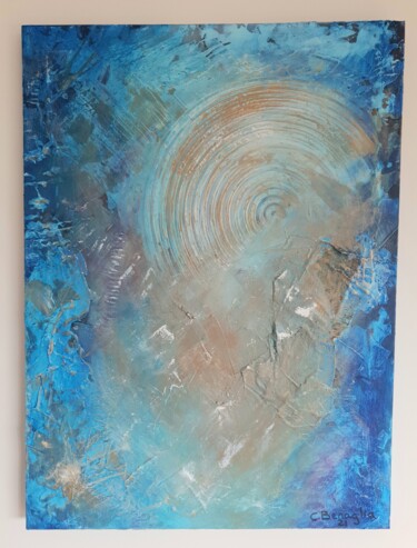 Painting titled "Never give you up" by Christelle Benaglia, Original Artwork, Acrylic
