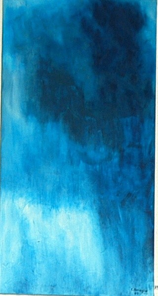 Peinture intitulée "La chute" par Christelle Benaglia, Œuvre d'art originale, Huile