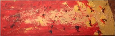 Pintura intitulada "Trait d'union 1" por Christelle Benaglia, Obras de arte originais, Óleo