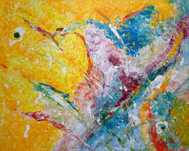 Peinture intitulée "Engagement" par Christelle Huillery, Œuvre d'art originale, Acrylique