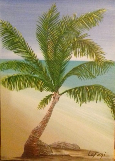 Peinture intitulée "Le palmirafe" par Lafoni, Œuvre d'art originale, Acrylique