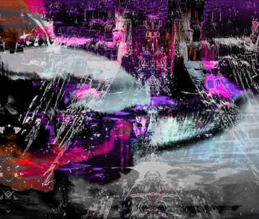 Arts numériques intitulée "le pont des mirages" par Christelle Marini, Œuvre d'art originale, Peinture numérique