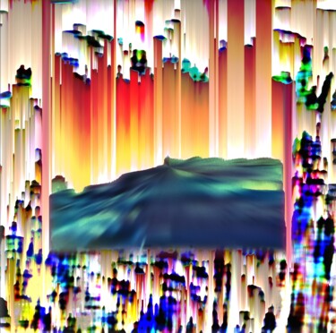 Arts numériques intitulée "Les dunes imaginair…" par Christelle Marini, Œuvre d'art originale, Travail numérique 2D